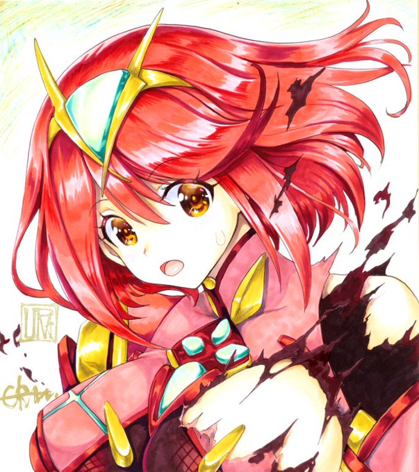 気づいたらいいねが150近くに。
おもに海外のかたがいいね付けてくださってる感じですね。ホムラとニアも描いてます。 