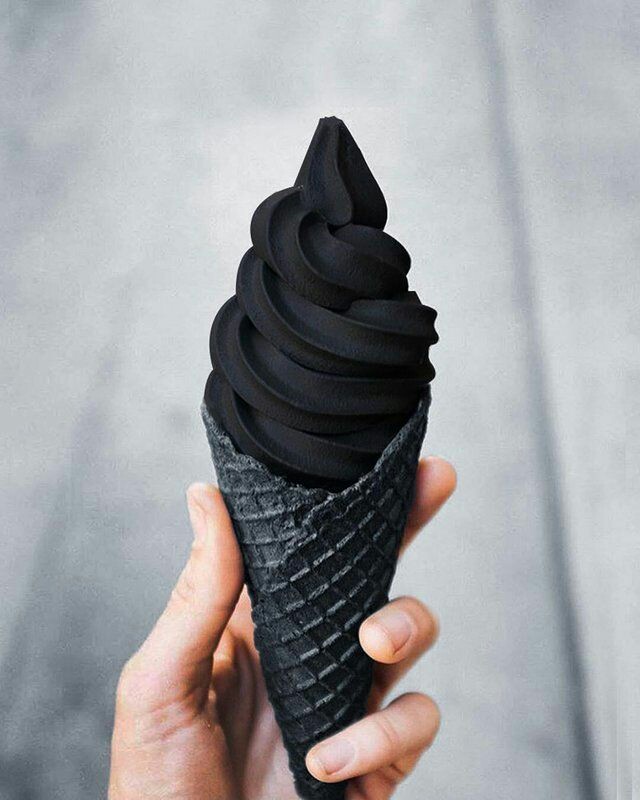 Black ice cream