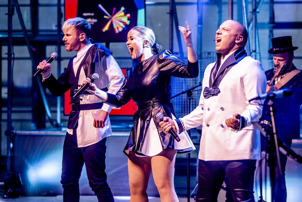 So much energy! We are talking about <a href="/keiinoband/">KEiiNO</a> performing in the Online Eurovision Village yesterday. We have some photos for you! Give KEiiNO some love in the comments below.

Photo credit: Andreas Terlaak

eurovisionvillage.com
#EurovisionVillage #EurovisionVillage2021