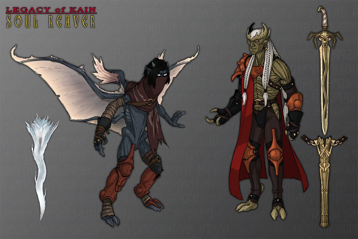 I present: My (maybe controversial) Kain & Raziel Redesigns! Been