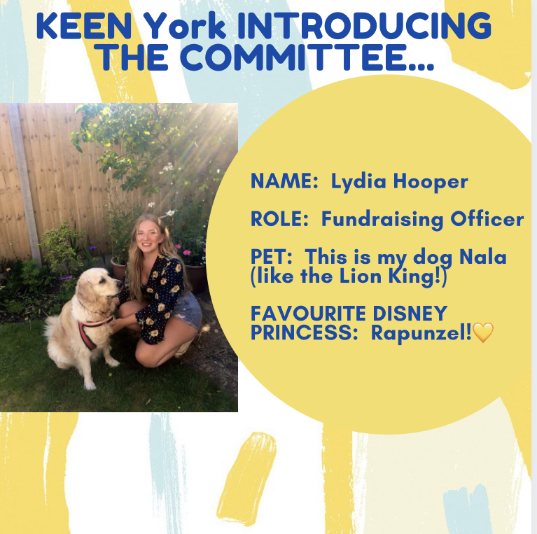 KEENYork's tweet photo. Introducing the 2021-22 KEEN York Committee...
Here is Lydia, one of our wonderful Fundraising Officers💛 https://t.co/v7RGfBSwZ0