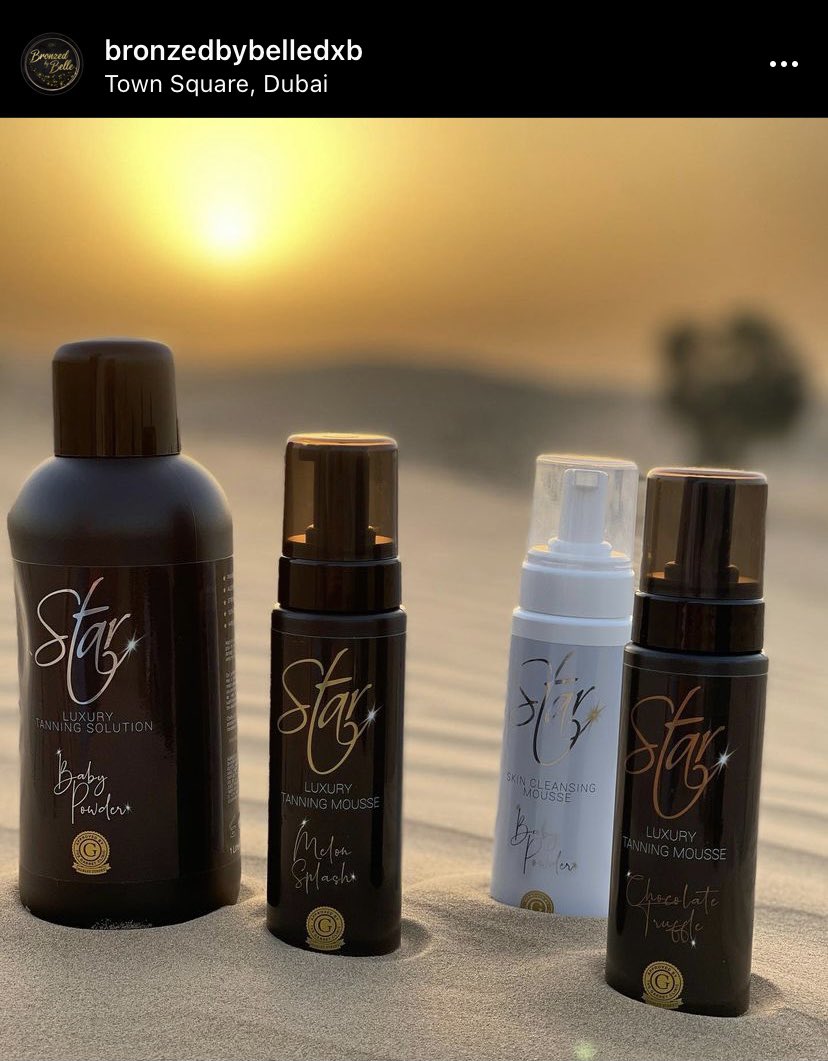 juke8t4's tweet photo. Proud to see our very own brand hitting Dubai 💛💛 #starfamily @STAR_TANNING_UK 💛💛 https://t.co/9WyD5PKZ5E