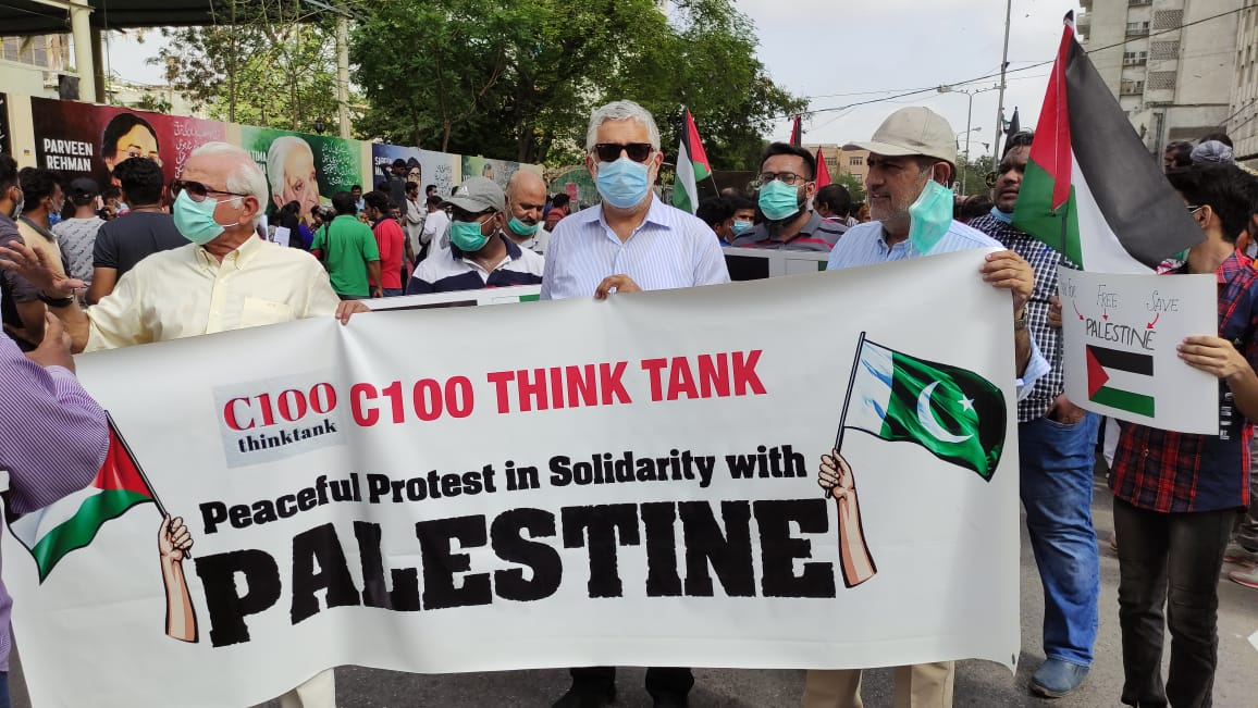 C100ThinkTank's tweet photo. The C100 Think Tank supports Humanity &amp; request the Global Humanitarian bodies and World Leaders to take note of the situation in Gaza.

#C100standsWithPalestinians https://t.co/GNEx6zFv2P