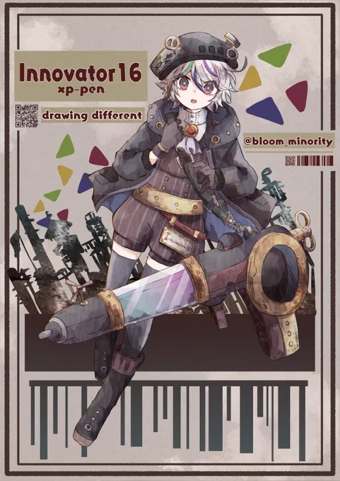 XP-PEN様( )より液タブinnovator16を提供して頂きましたデフォルトのフィルムでここまで描きやすかったの初で感動…!ツルツルし過ぎなくて視差も少ないので描きやすいです!#PR #xppen  … 