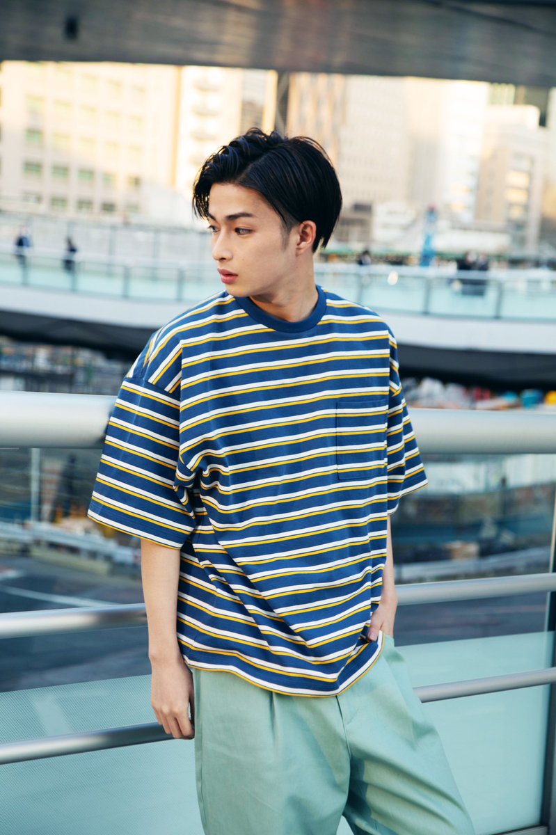 Wego ウィゴー 21 Wego T Shirt Campaign 7days Wegotee 街に溶け込むようなくすみカラーのコーデはボーダーtシャツをポイントに マルチボーダービッグtシャツ 2 999 Tax In S24ry T Co Wat6xjjbr0 Wego Tシャツ 曽田陵介wego