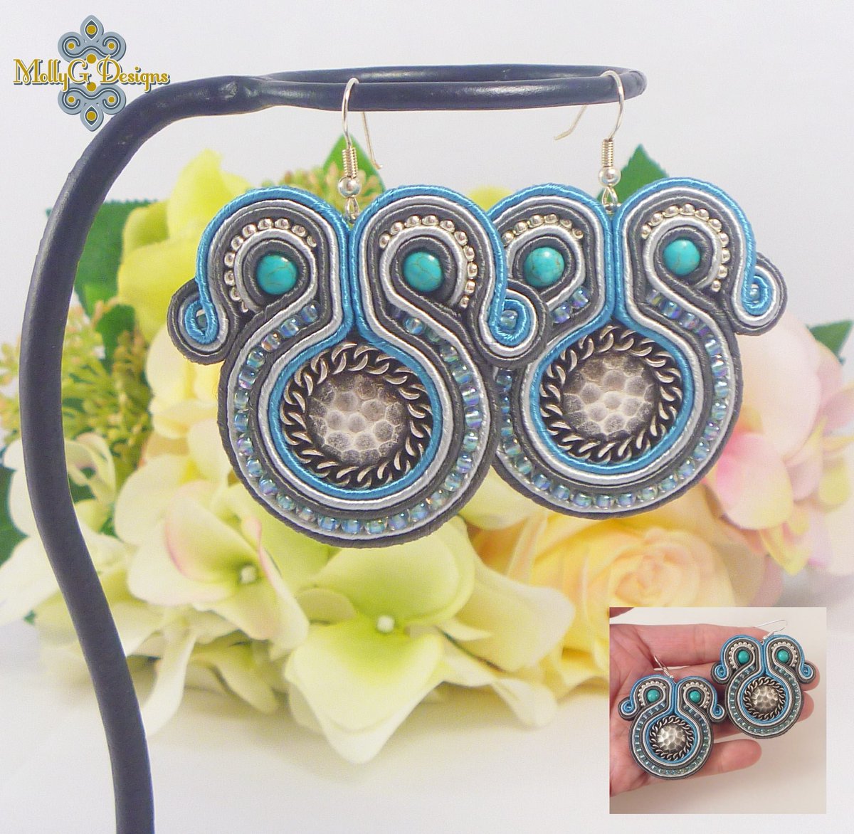 J_O_Jewellery's tweet photo. Ooo i love these earrings by @MollyGDesigns you can find them here at our handmade and charity event https://t.co/c8Xv22gVCO  #soutache #earrings #giftidea https://t.co/mT40FfAbuV