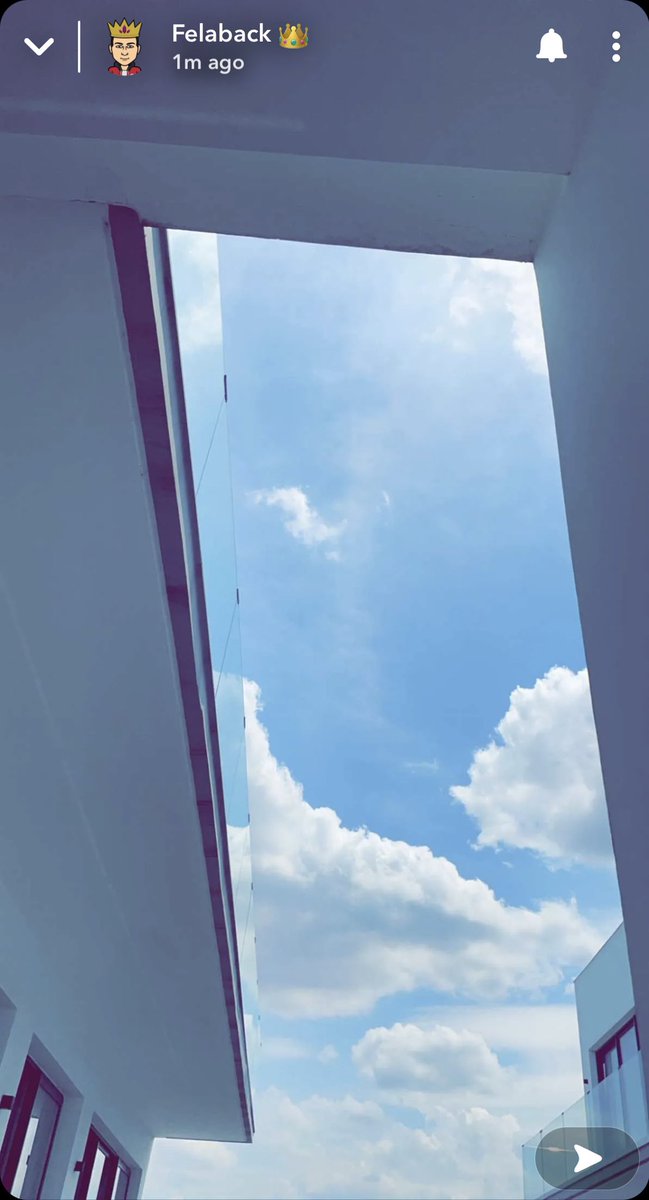 WizkidGallery's tweet photo. Sky 🌌 

22/5, Felaback (@wizkidayo via Snapchat) https://t.co/1Z6vTaTd7w