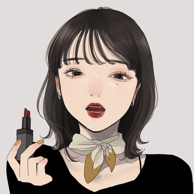 「cosmetics parted lips」 illustration images(Latest)｜3pages