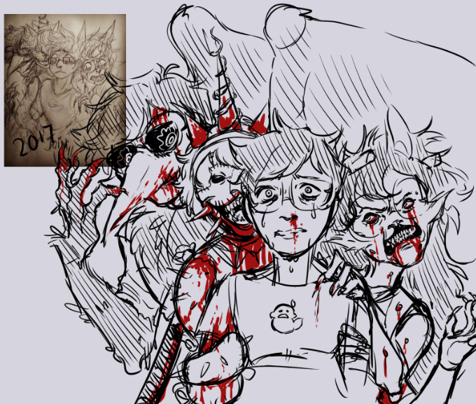 Cringey_Tea's tweet photo. bundle of non finished wips
#wip #myart #fnaf #fnaffanart #homestuck #homestuckart #jadeharely #heinousstuck
#purpleguy https://t.co/wFS4v9C4bT