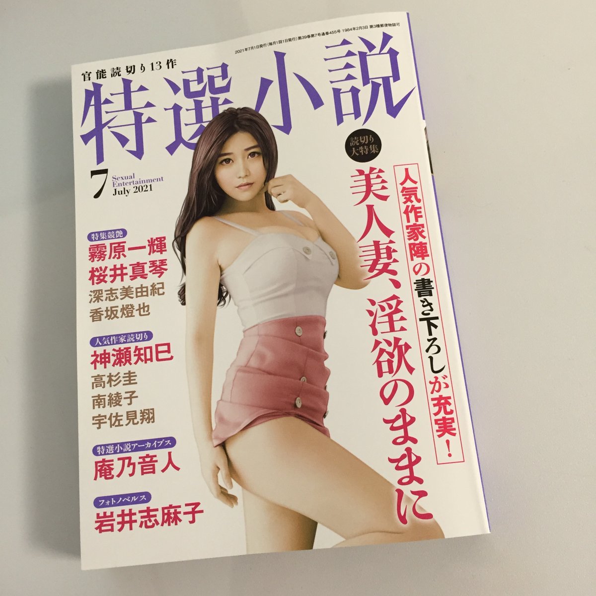 只今発売中の「特選小説7月号」@tokusennsyosetsu
庵乃音人先生の『特選小説アーカイブス・隣の美少年」挿絵を描きました。人妻と少年の道ならぬ恋。ピンク映画を見ているような、読後感。とても切ないお話ですごく好きです。
ぜひお読みください! 