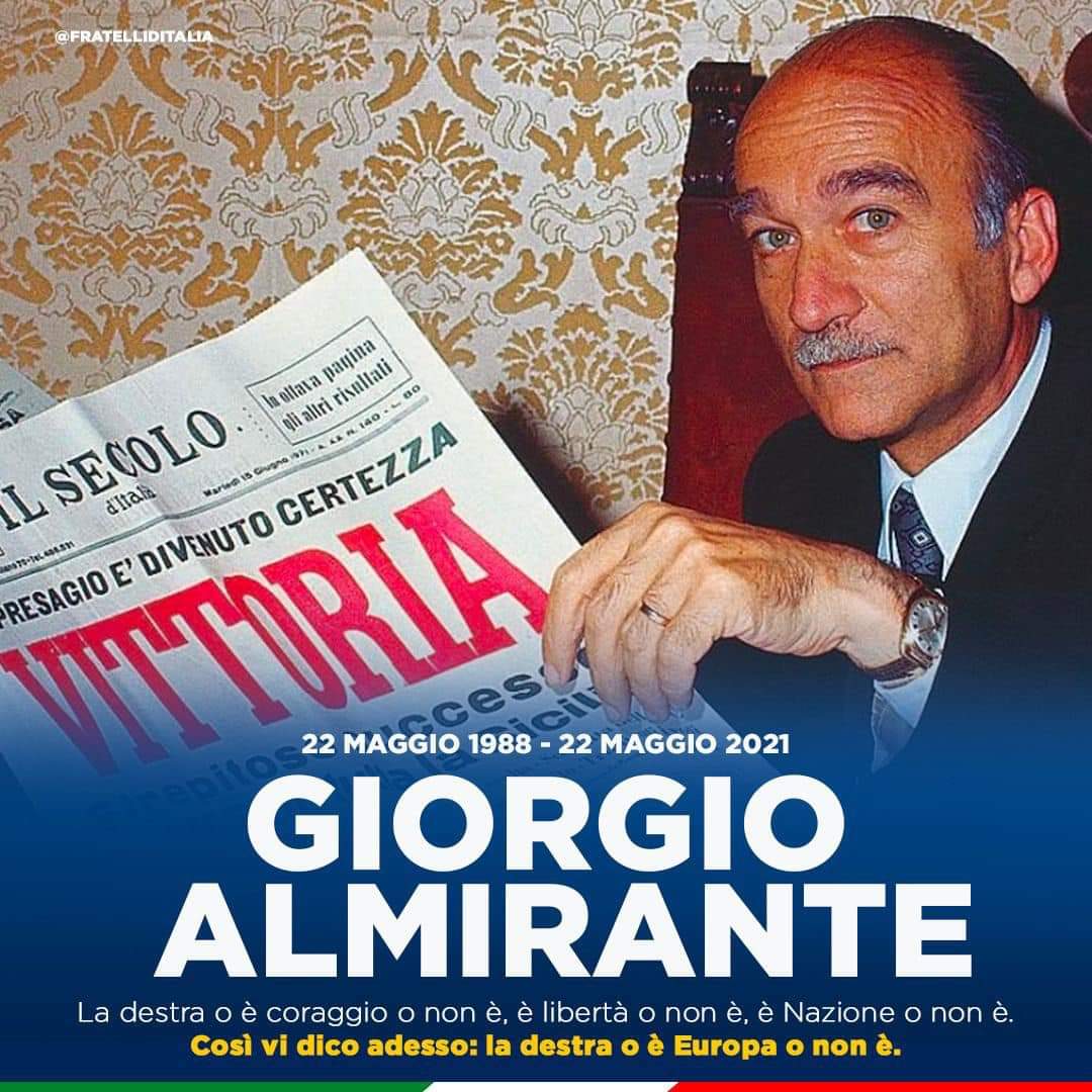 Grande uomo, grande politico, onesto, un politico che sapeva districarsi tra le variabili politiche in modo rispettoso e costruttivo.
Sino a quando non torneremo a questi valori non cambierà nulla.

#GiorgioAlmirante