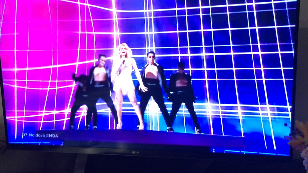 DjRobK's tweet photo. #sbseurovision wow, Moldova &amp; the gangnam style dancers! https://t.co/xRqJKMALou