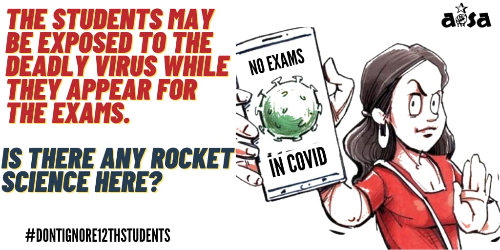 asp_7171's tweet photo. Dear Govt, Please cancel exams and take alternate assessment.
#cancelboardexams 
#CancelExamsSaveStudents https://t.co/oEw7GzXt50