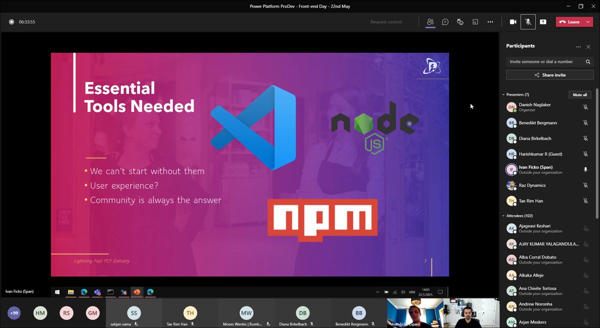 DanzMaverick's tweet image. #PowerApps Developer Bootcamp! The Amazing
@DynamicsNinja showing us how to build lighting fast PCF
#ProCodeNoCodeUnite
#MayThePowerBeWithYou
#MVPBUZZ
Join now: na01.safelinks.protection.outlook.com/ap/t-59584e83/…