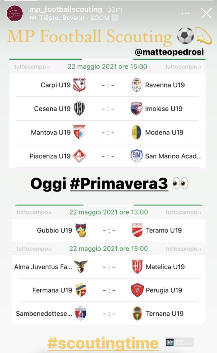 MP_FootballSc's tweet photo. Oggi #Primavera3 🇮🇹⚽️👀 #scoutingtime #4thefuture #MPFootballScouting @MatteoPedrosi https://t.co/TcYCmm2b4z