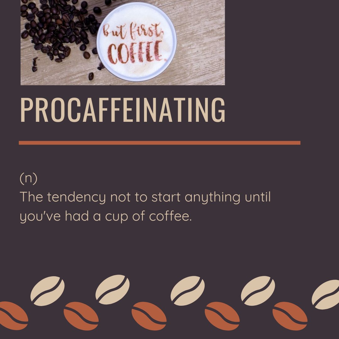 coffeecolorato's tweet photo. ⏰ 𝐏𝐫𝐨𝐜𝐚𝐟𝐟𝐞𝐢𝐧𝐚𝐭𝐢𝐧𝐠! 𝐖𝐡𝐨 𝐝𝐨𝐞𝐬𝐧'𝐭 𝐤𝐧𝐨𝐰 𝐢𝐭
Who knows the feeling of procaffeinating? - to wake up in the morning and to not start anything until you have had a coffee? 𝐖𝐞 𝐝𝐨! https://t.co/GtUs2EKWXd