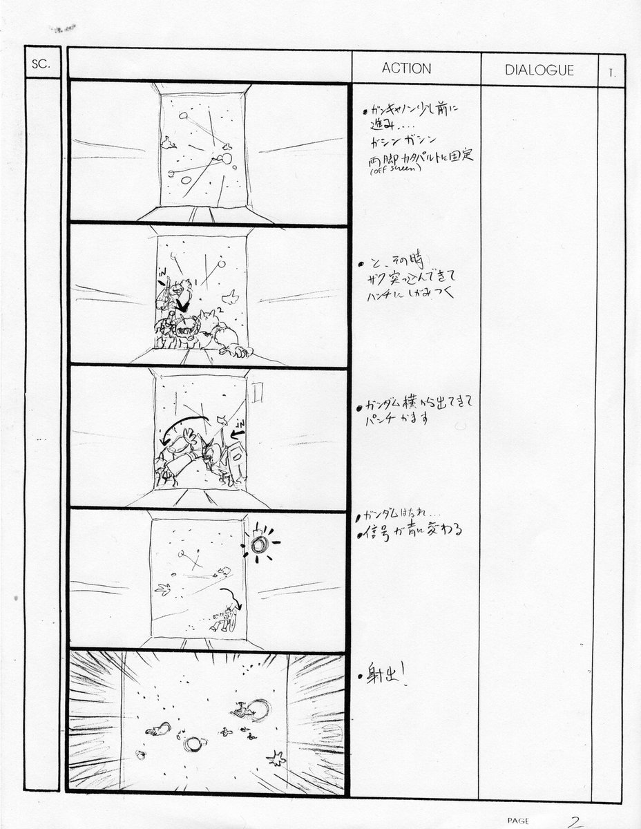 CKourita's tweet photo. Il y a longtemps de cela, on m'a demandé de faire un storyboard pour un ride de Gundam. C'était assez excitant d'imaginer les scènes en tenant compte des accélérations que ressentiraient les spectateurs.
#Gundam #ridesimulator https://t.co/yzOvPV9gM6