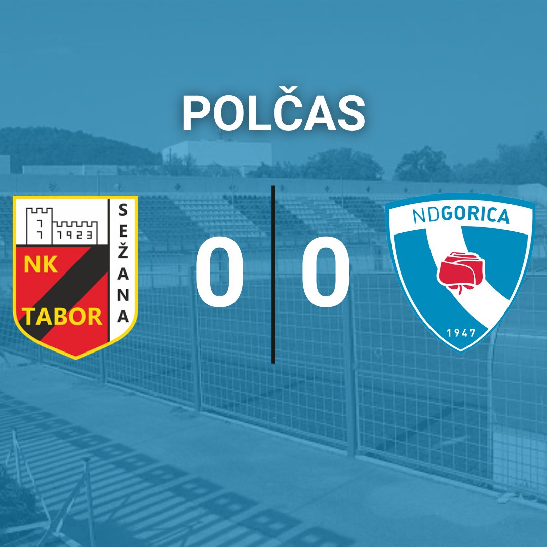 Po prvem delu ostaja pri začetnem rezultatu. ⏳⚽️

#NašeMestoNašPonos 
#GoričaniSmoMi