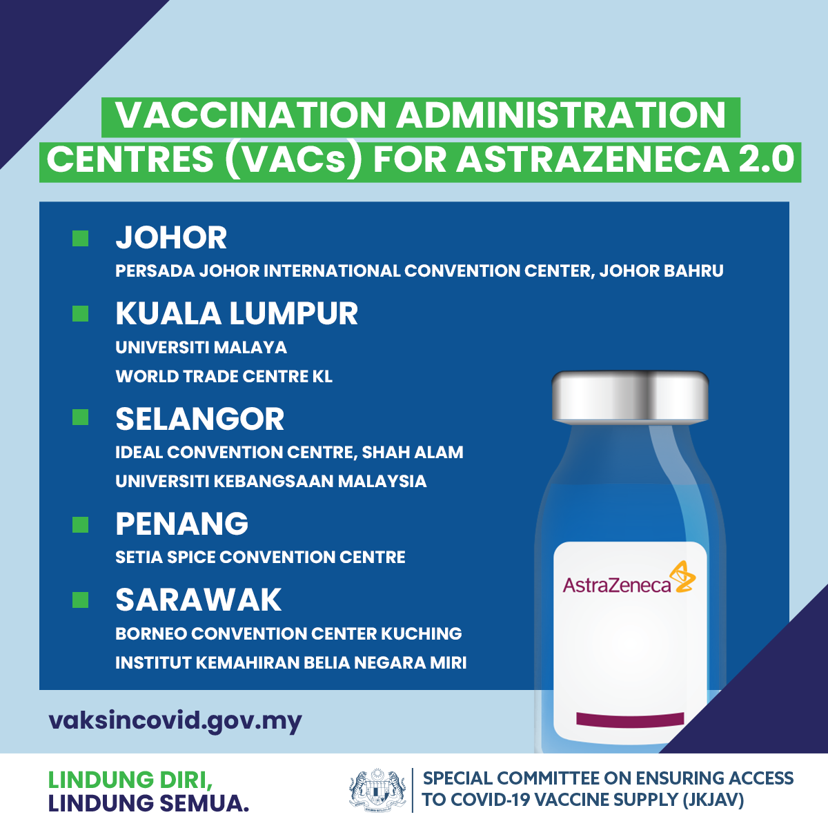 Johor senarai ppv Mysejahtera Vaccine