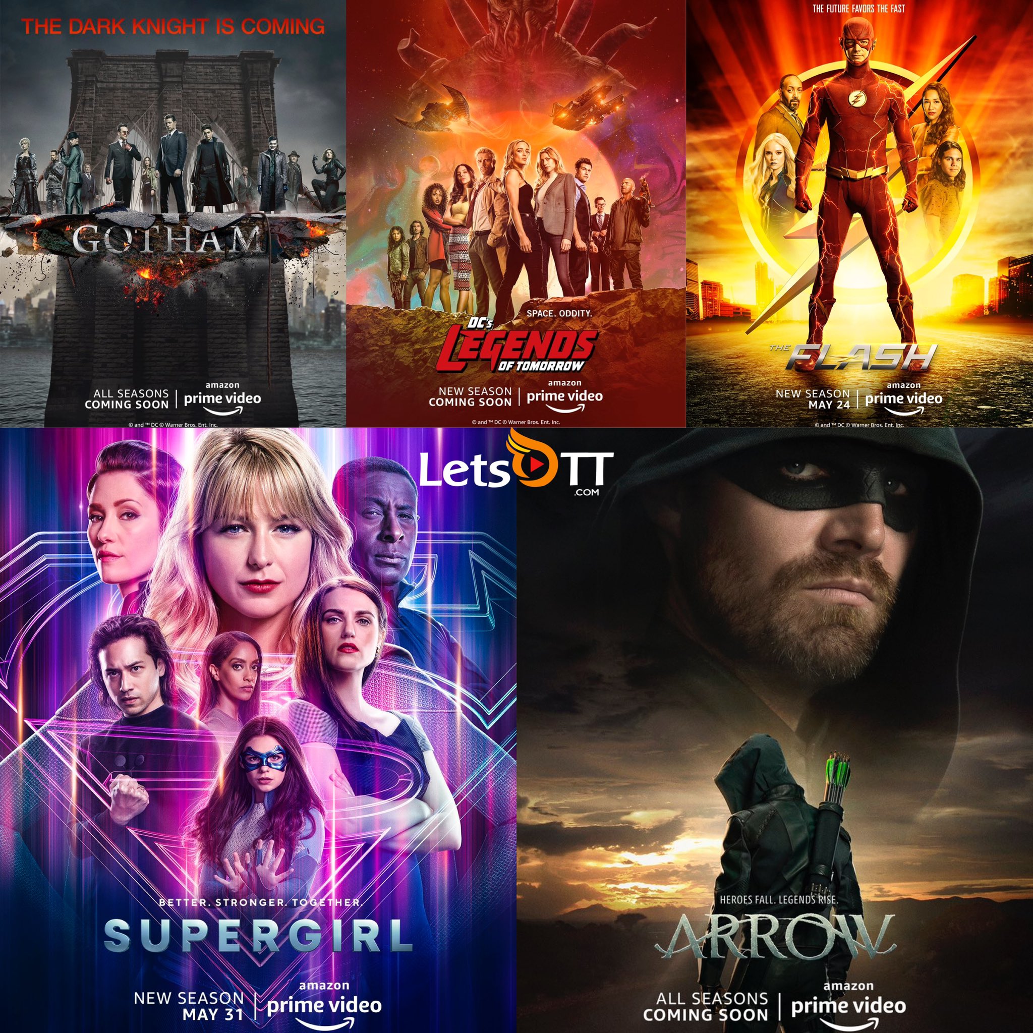 LetsCinema on X The Flash Supergirl Arrow Legends of Tomorrow Gotham Looks like Amazon Prime is getting all the DC and Warner Bros. web series to India. https t iTxEXqoV0y X