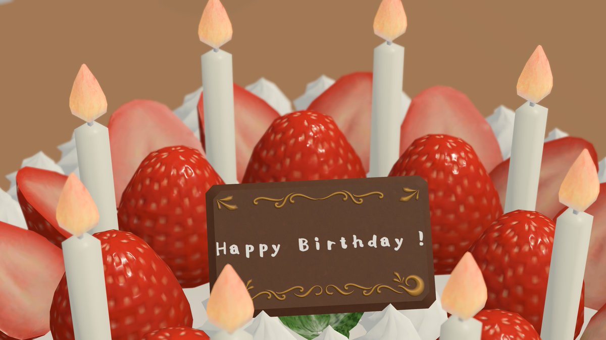 Yamabico_V's tweet photo. せっかく作ったのでラボにアップしました!「simple birthday party」
Quest対応の誕生日会ワールドです。直リンクを張ればQuestでも動画が見れるプレイヤーとvQp cameraとQV penを使用しています。
#MadeWithVRChat #VRChat_world紹介
https://t.co/9GvshnJwFp https://t.co/CQo5bxEFxt