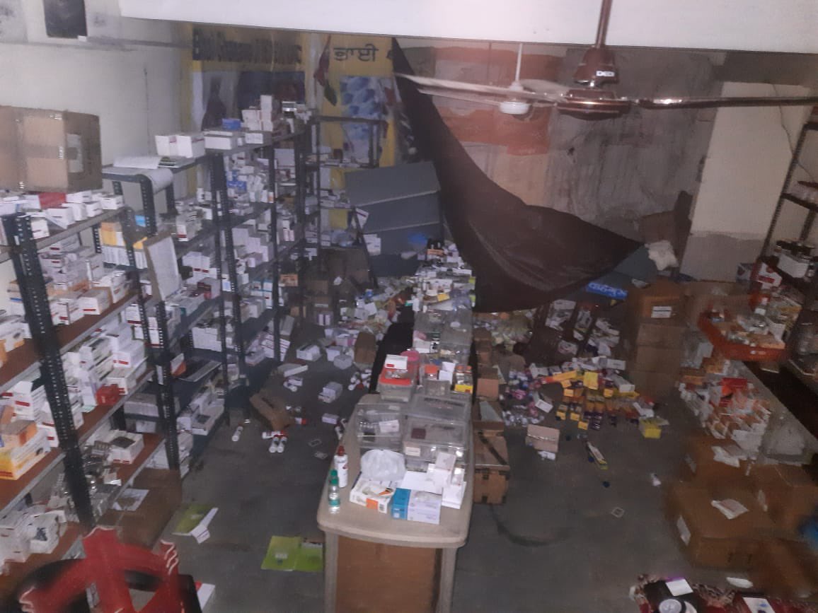 Our clinic this morning and now.   After the storm.  No one said it was gonna be easy