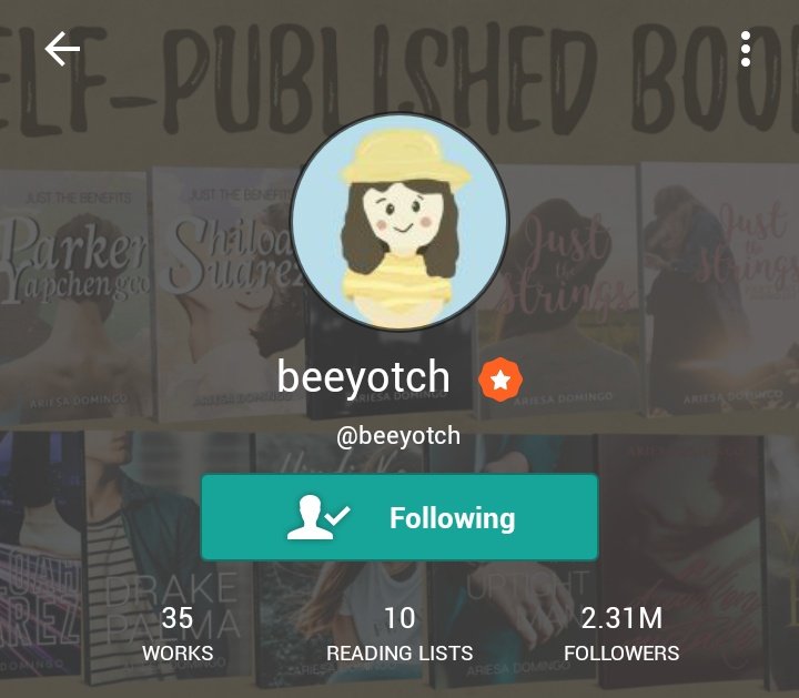 incorrectviste's tweet photo. beeyotch with a wattpad star badge, congrats miss ad. so proud of u !! 😍 @beeyotchWP https://t.co/6BM5L4M0go