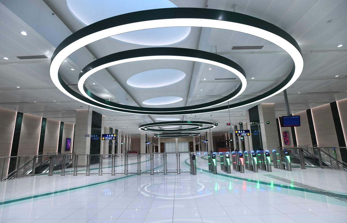 DXBMediaOffice's tweet photo. .@rta_dubai announces that the #Dubai Investment Park Station and Expo 2020 Station on Route 2020 of the Dubai Metro, which runs from Al Rashidiya Station on the Red Line to Expo 2020 Station, would be opened on June 1st, 2021.
https://t.co/gQ5iDOQXjP https://t.co/XSPKWFSlrd
