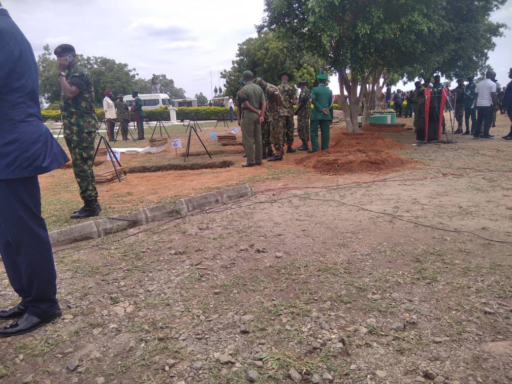voiceofnigeria's tweet photo. Burial Preparations Ongoing at the National Military Cemetery, Abuja. https://t.co/Ut3HewTjqa