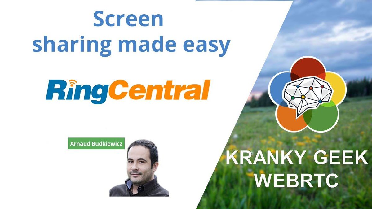 Screensharing tips with #webrtc? Replay Arnaud Budkiewicz from <a href="/RingCentralDevs/">RingCentral Developers</a> talk about what they're doing. Learn more about RingCentral at buff.ly/3eRk6Ko and listen to Arnaud's YouTube segment at bit.ly/krankygeekspri…