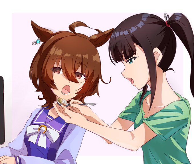 トレ♀️「タキオン、ちゃんとごはん食べて」
タキオン「それはトレーナー君の努力次第かな」
トレ♀️「あ～」
タキオン「あ～」 