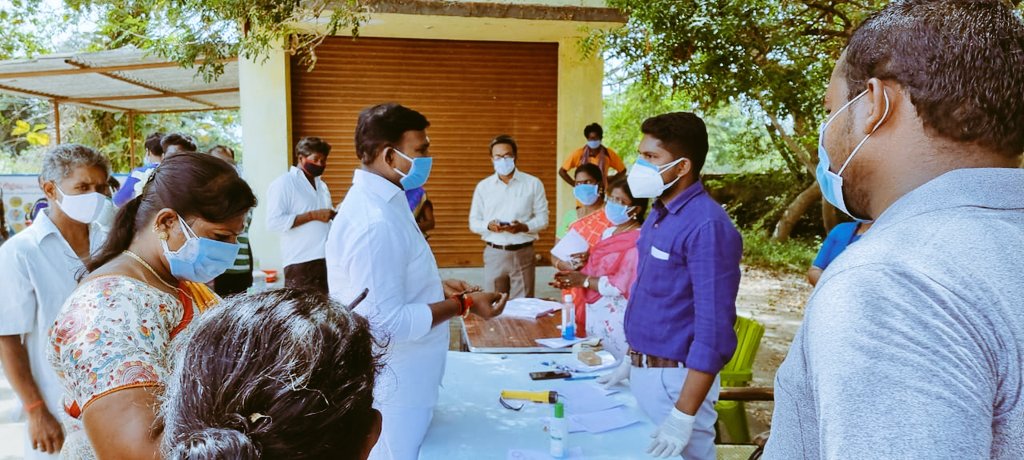 AKSaiJSaravanan's tweet photo. #Puducherry #Oussudu
Arranged special camp for COVID-19 vaccination in Primary Health Center of kudappakam village. Awareness of vaccination &amp; arranged transportation for public to test centers for COVID-19 test. 
@JPNadda @arjunrammeghwal @rajeev_mp @BlrNirmal @BJP4India https://t.co/1aXH2yjyOc
