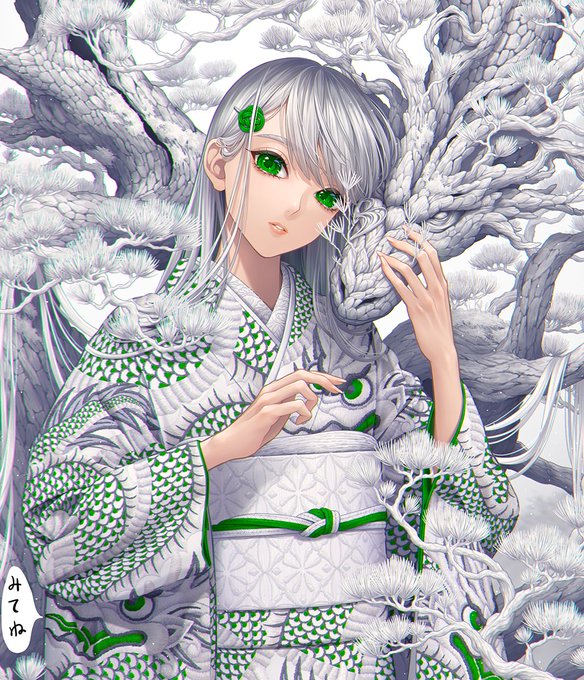 「dragon white hair」 illustration images(Latest)｜5pages