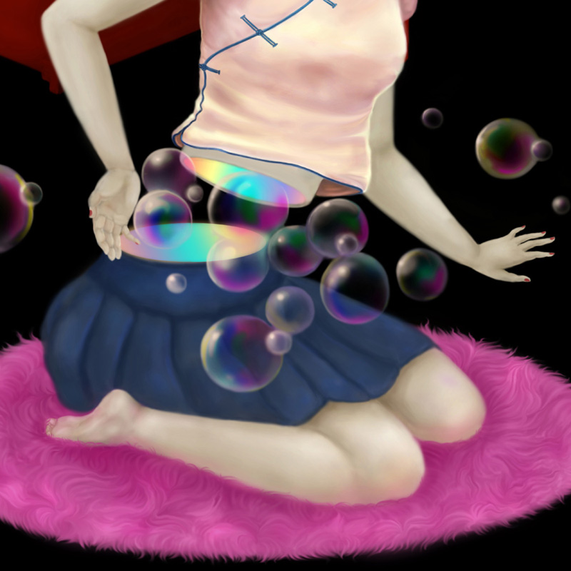 "Not Guilty Pleasure" (2021) Digital Painting, third work from my "Love Thyself" series. #sonyafu #art #digitalpainting #closeups #lovethyself #sneakycat