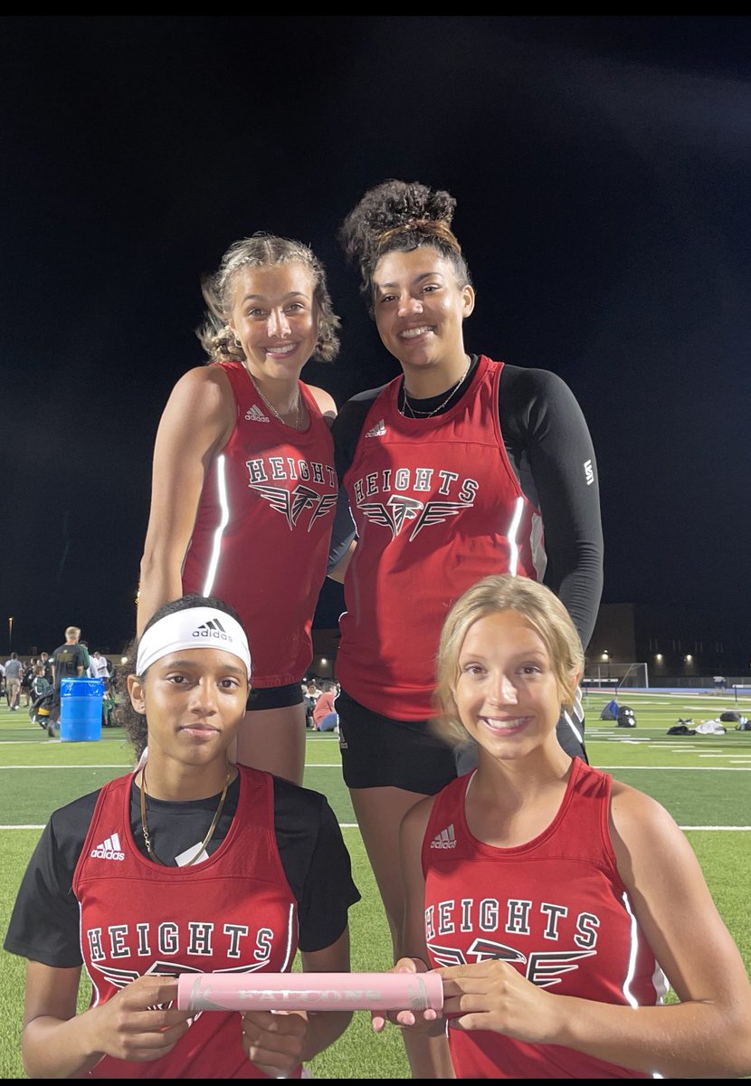 So proud of my girl! This is her first year in track &amp; she qualified for State along with her relay team! Awesome job, Ladies! Super proud of all of you!!❤️🖤 <a href="/HowlandKinley/">Kinley Howland</a> <a href="/WHtsAthletics/">Wichita Heights Athletics</a> #WPSProud