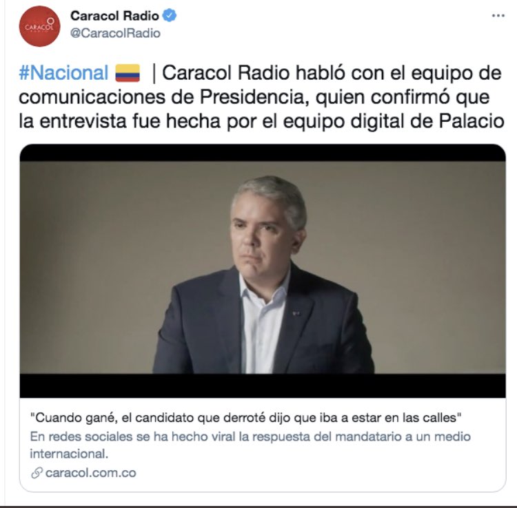 ¡Ah! carachas, no me digan que está entrevista es falsa?
