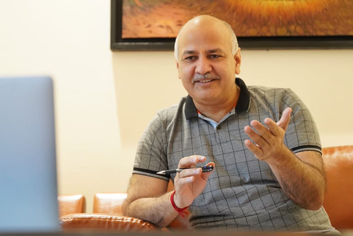 msisodia's tweet photo. Had a brief discussion with the principals of Govt &amp; Pvt Schools on the possibility of conducting 12th Board exams.

Safety &amp; mental well-being of students is our main concern. Decision regarding their future will be taken after consulting all stakeholders and education experts. https://t.co/l8pfZsHepz