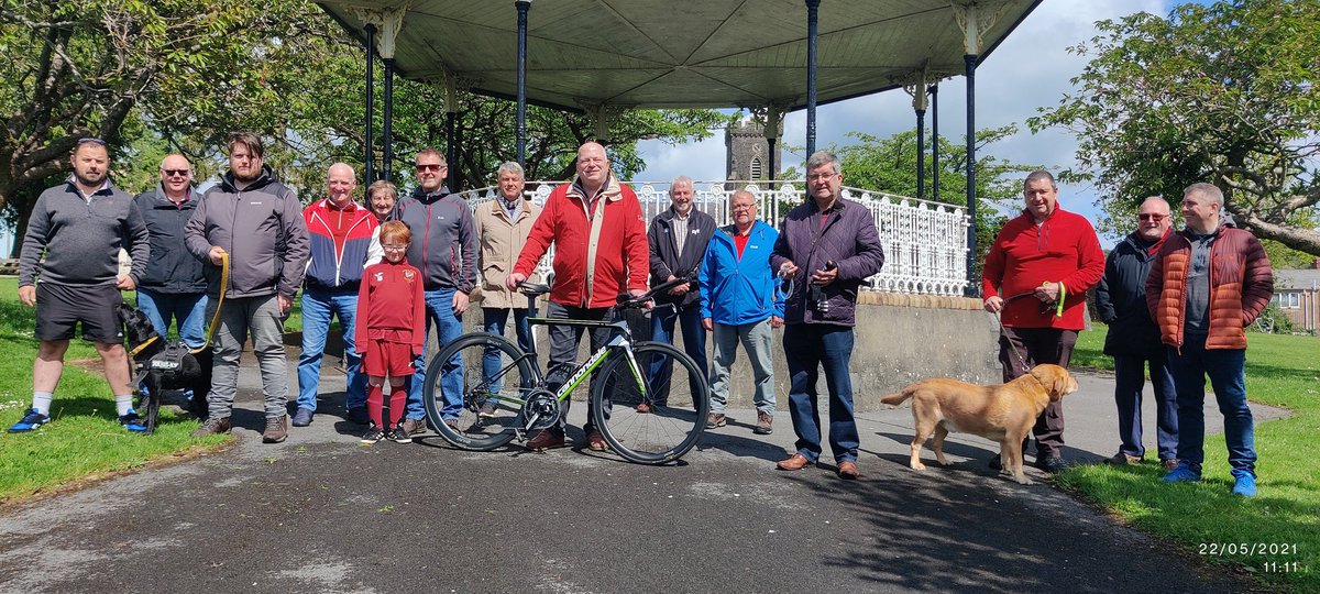 Great to see 15 Brethren and their families from <a href="/WestWalesMason/">West Wales Mason</a> taking part in our first <a href="/MackworthClub/">The Mackworth Club</a> Extreme Triathlon group event.  Today we officially launched our virtual 18,826km #swim #bike #run #walk challenge.