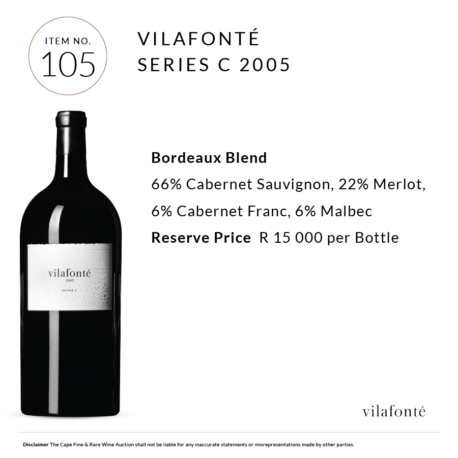 1x1.5L <a href="/Vilafonte/">vilafonté wine</a> Series C 2005 sold for R19 500