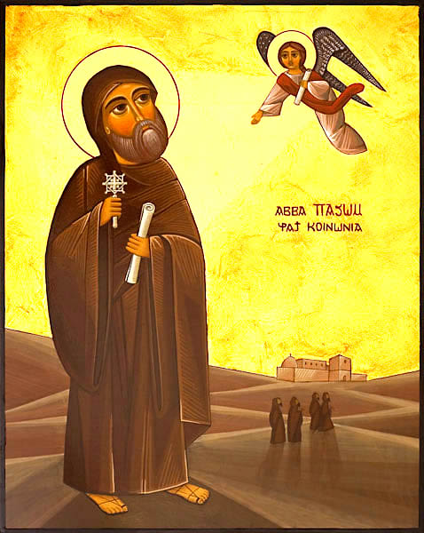 suscopts's tweet photo. Today marks the departure of St. Pachomius, the Father of the Spiritual Communal Monastic life (Cenobitic life).

He was born in 290 AD in Thebes (Luxor) to pagan parents who became a disciple of St. Palamon the Hermit.

He founded the coenobitic system; aka "Koinonia". Amen. https://t.co/oGrhVcaxO4