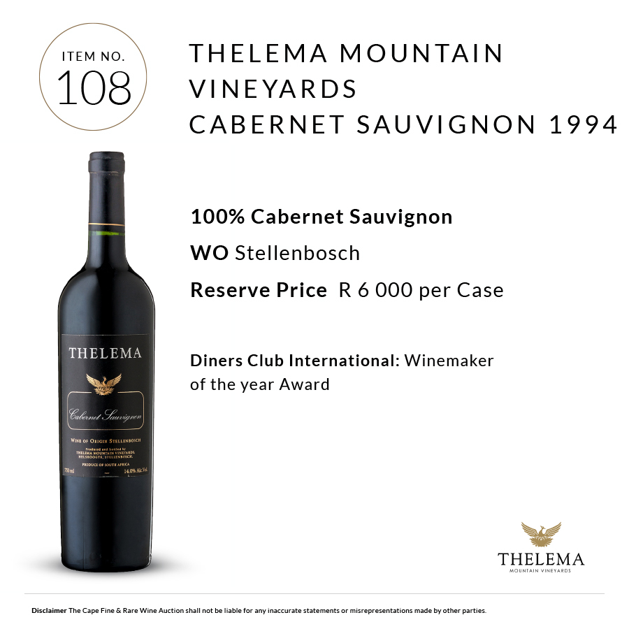 .<a href="/ThelemaWines/">Thelema</a> sold for R6800!