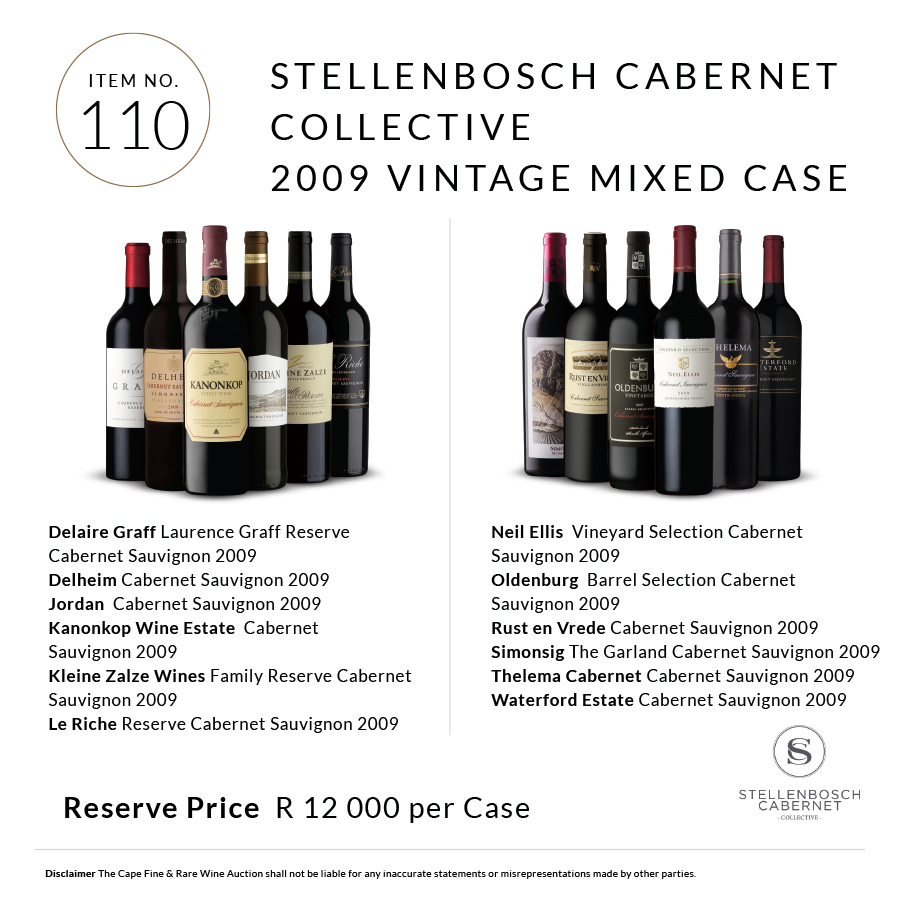 Another exciting line-up of #stellenboschcabernet sold for R18 500 and R21 500 respectively