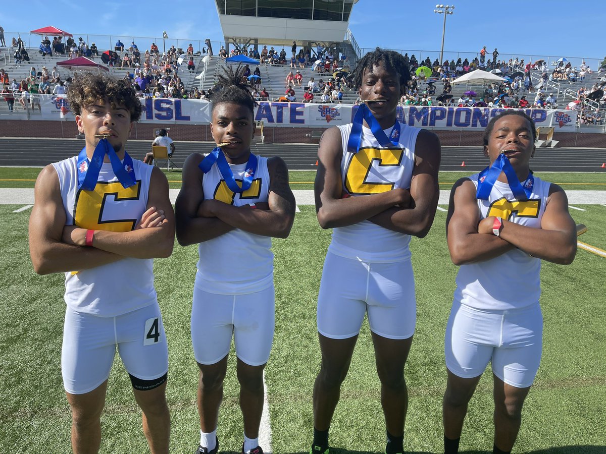 First area champs of the day: Chesnee boys in the 4x100. What’s the mission? KJ Valentine put it pretty plainly:

“We want that big trophy over there.”