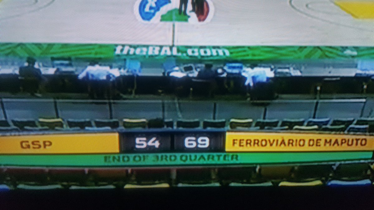 #BasketballAfricaLeague - BAL- Kigali 🇷🇼
⏰💯✅Grupo C
↔🏀☡Game 3
⏰3rd Quarter 
🕛3 Terceiro Período 
GSP 🇩🇿vs FERROVIÁRIO 🇲🇿