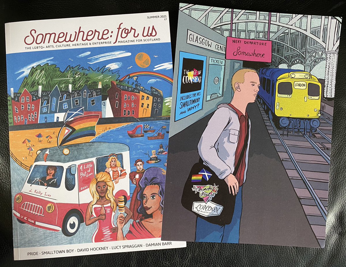 Loving this issue of #SomewhereForUs magazine and the amazing #SmalltownBoy print designed by @zucomics @Somewhere_ForUs #LGBTQIA