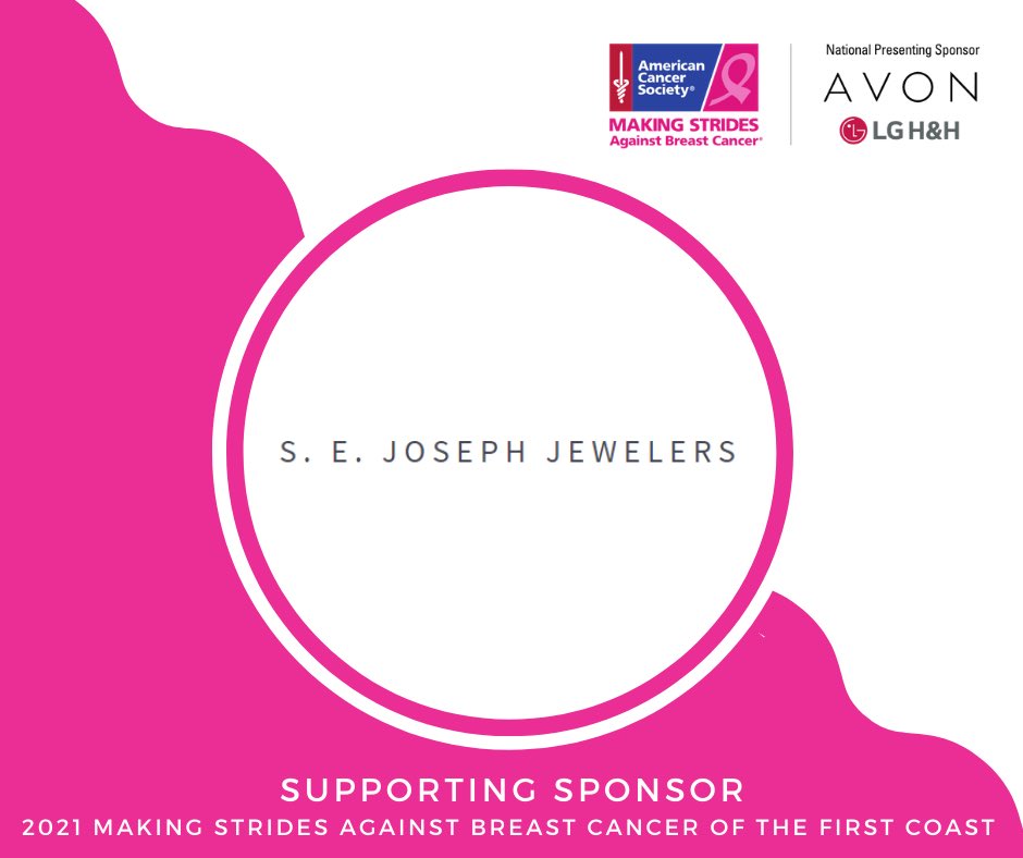 msabcjax's tweet photo. Thank you S.E. Joseph Jewelers for being a supporting sponsor of the 2021 Making Strides Against Breast Cancer of the First Coast. #FirstCoastStrides #breastcancerawareness https://t.co/ArCIahVZYf