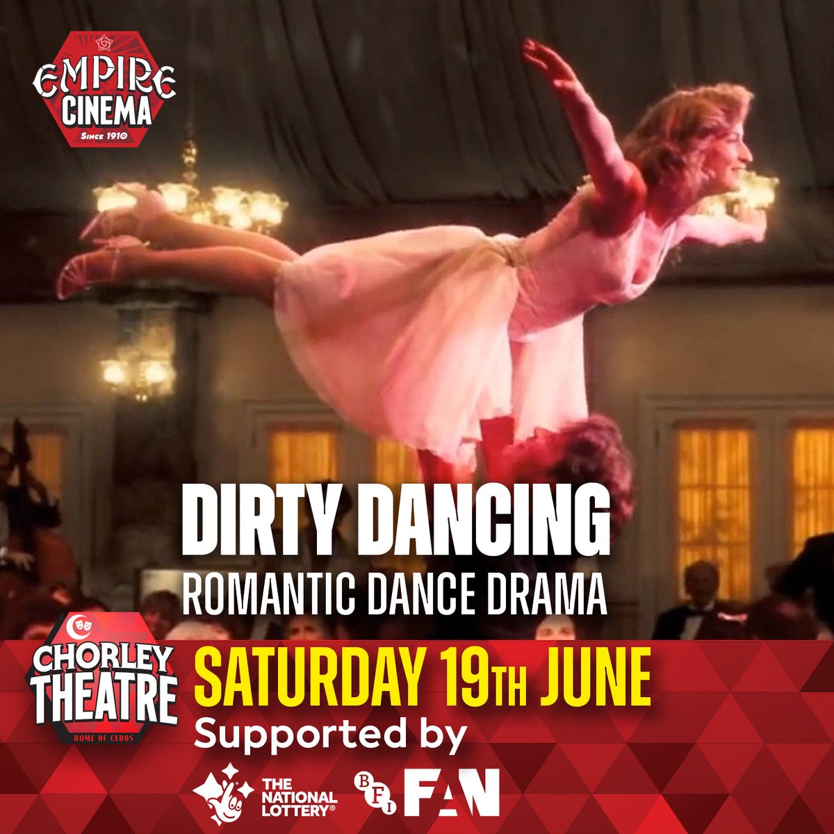 Have the time of your life watching Dirty Dancing on our cinema screen! Saturday 19th June (social distancing applies - limited availability). https://t.co/VaW7BkkpuF