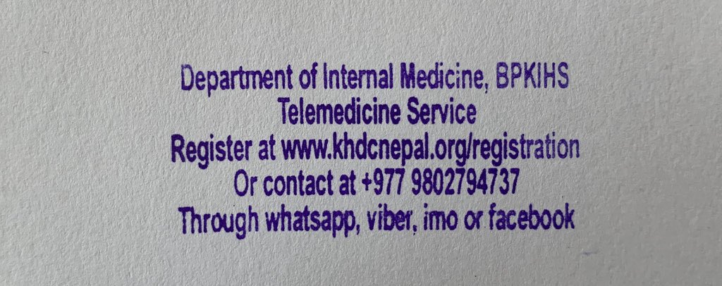 sanjibks1969's tweet photo. Reminder: you may reach us for free consultation for chronic diseases (heart, kidney, diabtes, thyroid, cancer, lung etc) &amp;/or COVID during this difficult time. https://t.co/WImolgG930
