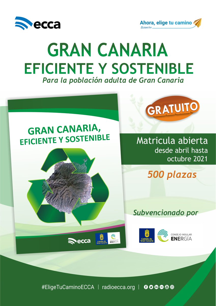 Gran Canaria, Eficiente y sostenible. Conoce tu isla a la vez que aprendes a como cuidarla y de forma GRATUITA #GranCanaria #sostenibilidad #formacion