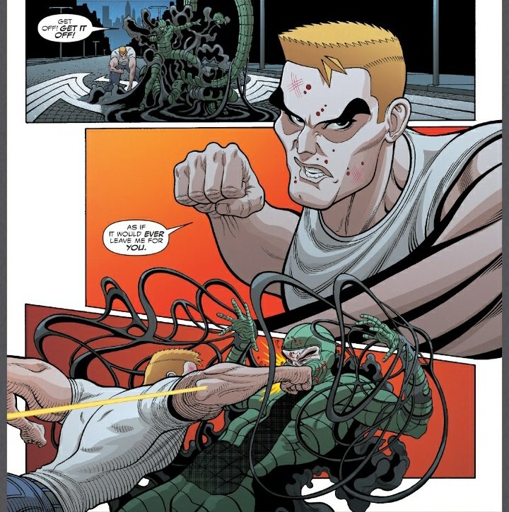 "Oh venom looks cool eddie and venom are like bros"

The comic: 